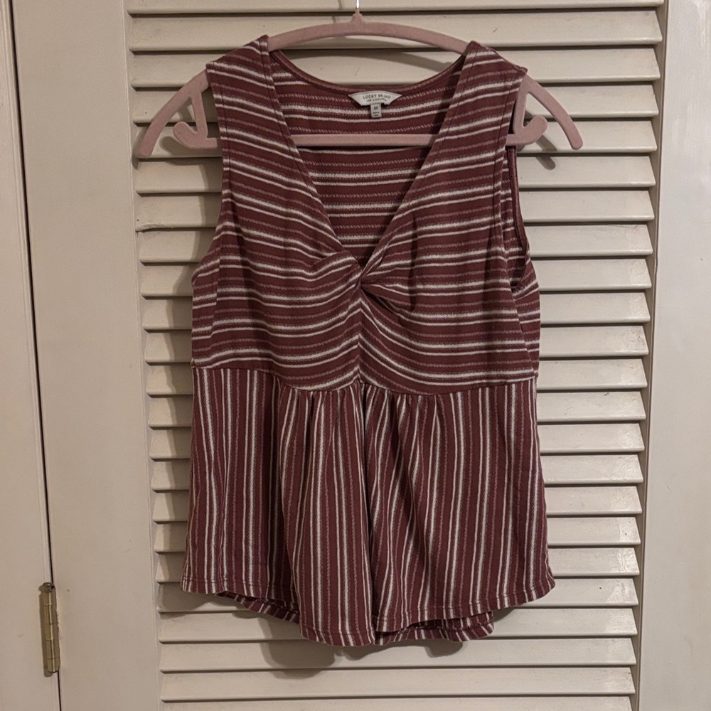 Lucky brand dusty rose sleeveless top